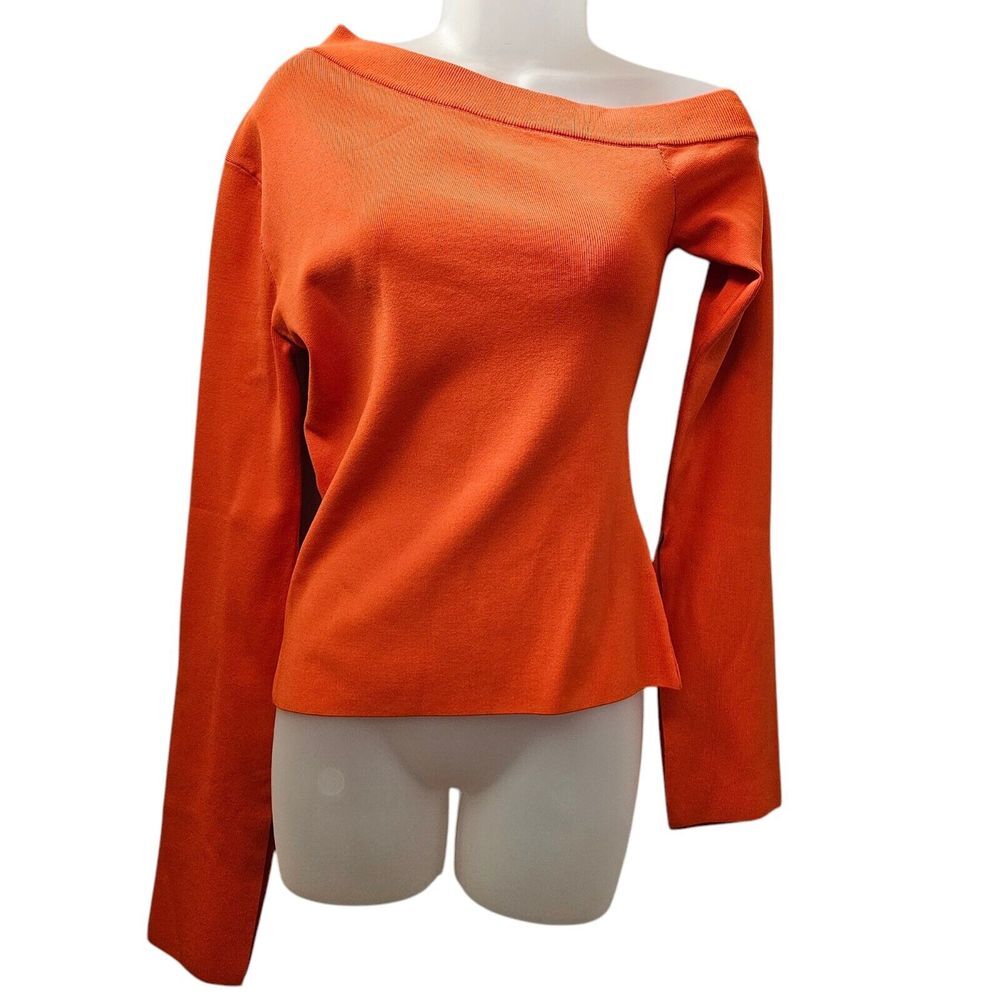 SOLACE London Womens Top Sz US 4 Mariette One-Shoulder Ponte Stretchy Boho Fall